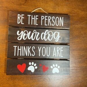 Charming Brown Dog Quote Wall Art